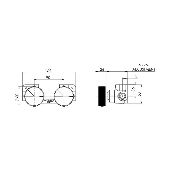 Phoenix Axia Twin Shower / Bath Mixer Chrome