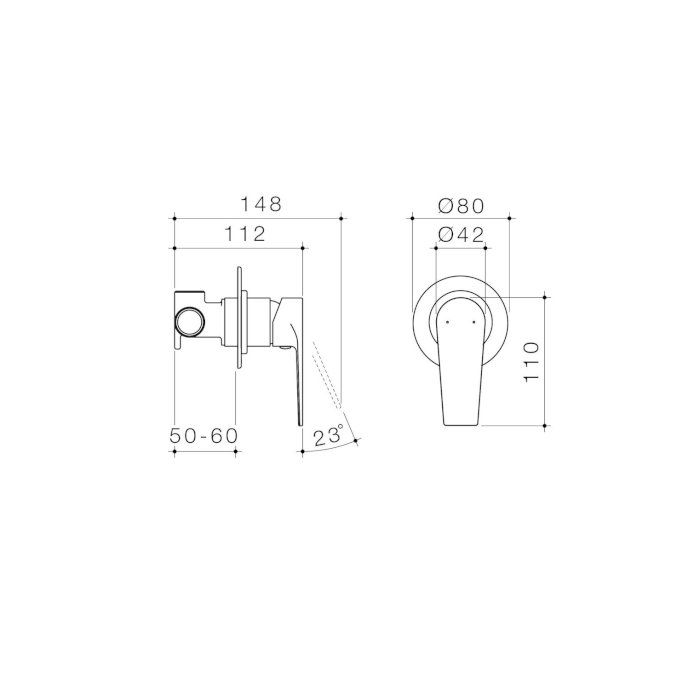 Caroma Vivas Bath Shower Mixer