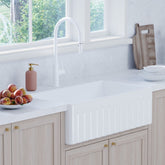 Kaya Pull-Out Sink Mixer, Matte White