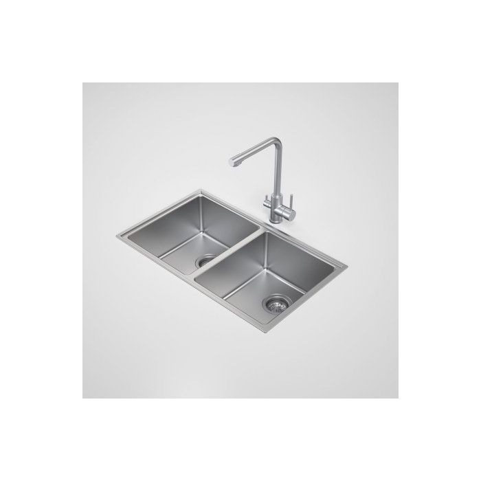 Caroma Compass 770mm x 460mm Double Bowl Sink