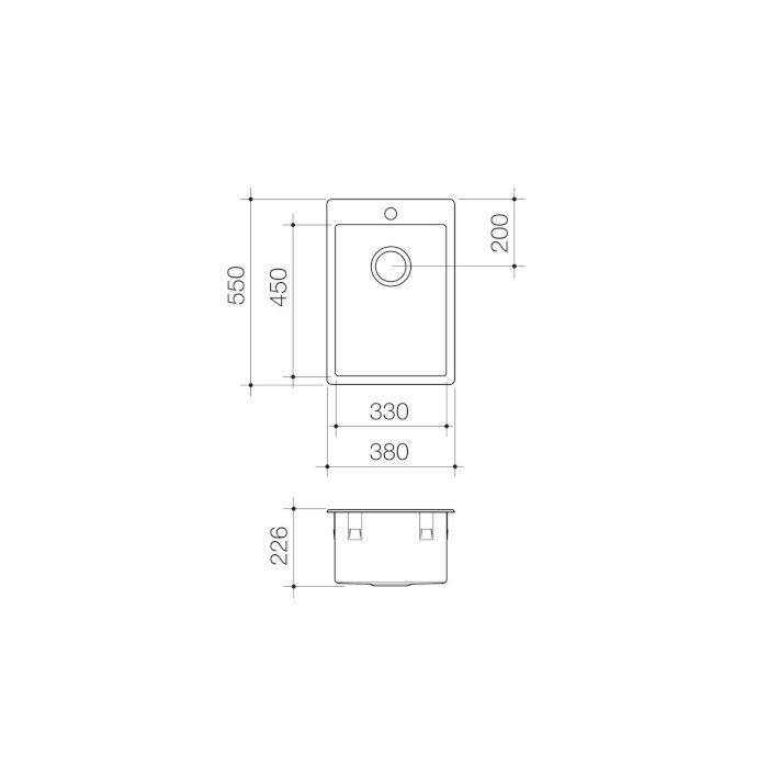 Caroma Compass 35 Litre Flushline Laundry Tub