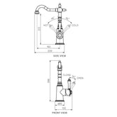 Parisi Hermitage Basin Mixer | Chrome