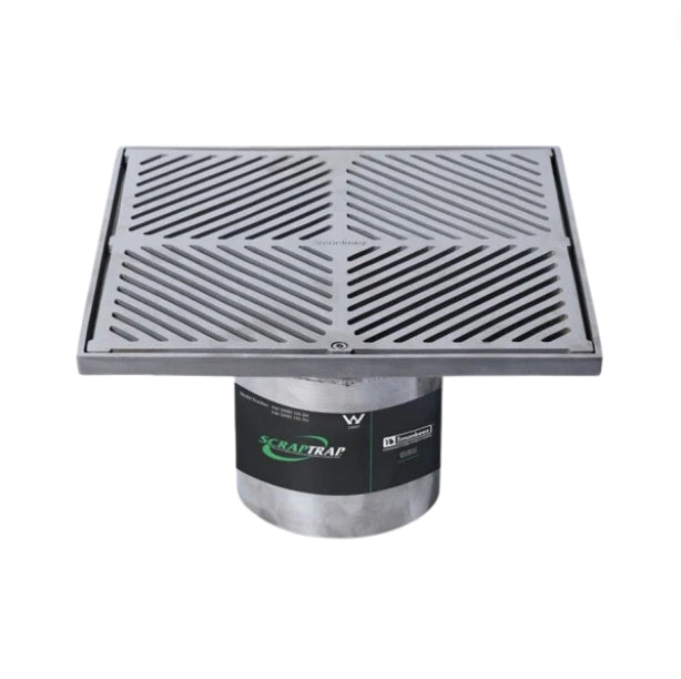 300mm Heel Proof Square Floor Waste Arrestor For 150mm DWV