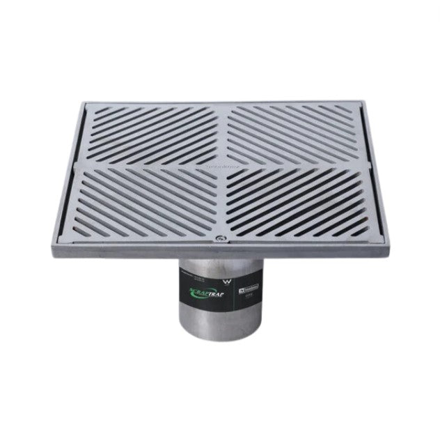 300mm Heel Proof Square Floor Waste Arrestor For 100mm DWV