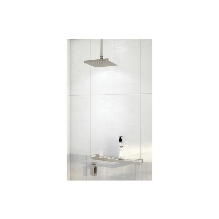 Phoenix Gloss Shower Shelf - Brushed Nickel