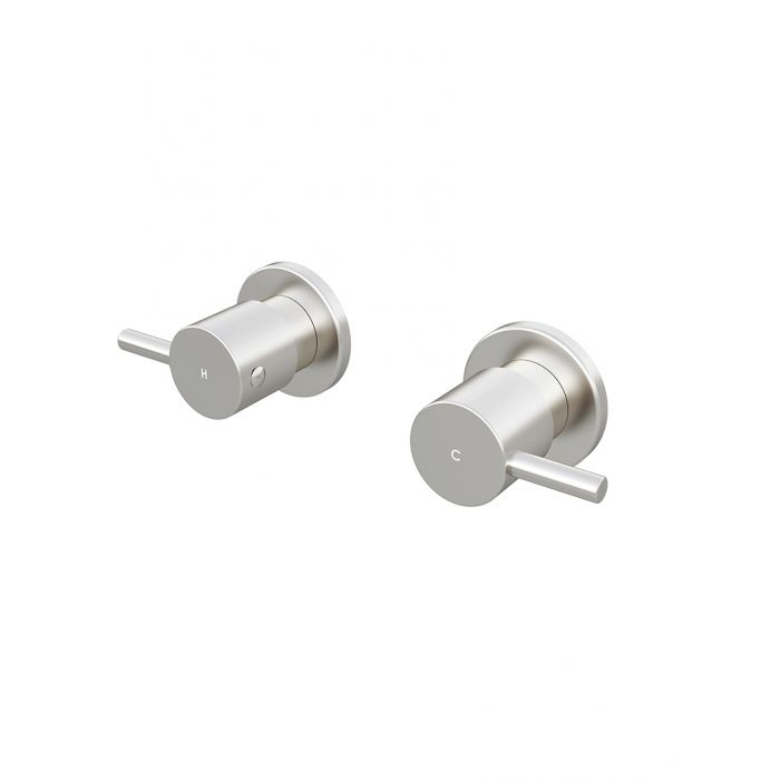 Meir Round Pin Wall Top Assemblies Brushed Nickel
