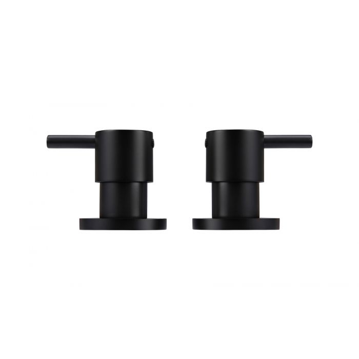 Meir Round Pin Wall Top Assemblies Black MW06