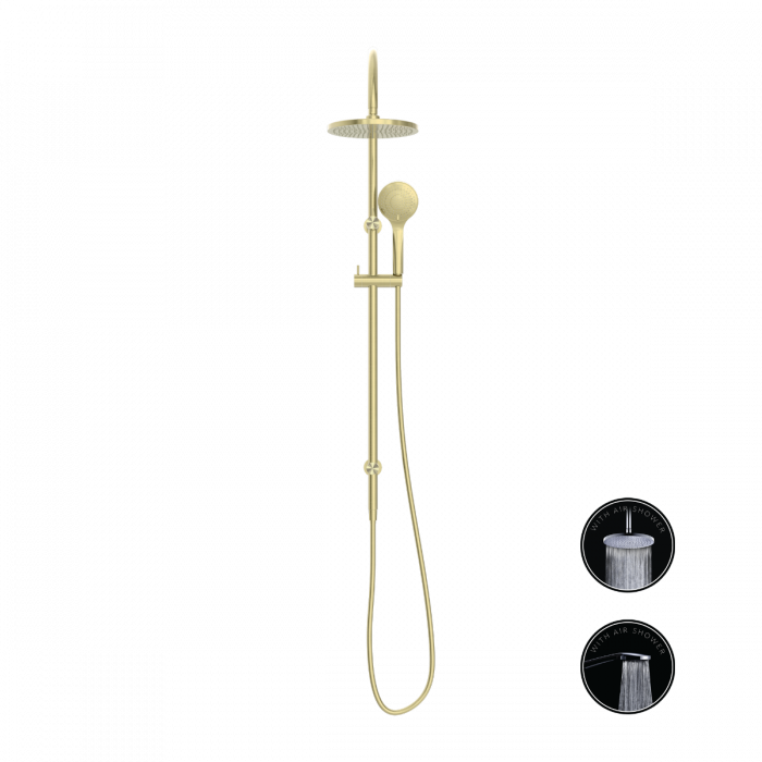 Opal Twin Shower System 230mm Rose Brushed Gold