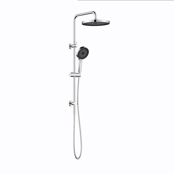 Linkware Gabe Twin Shower System On Rail - Chrome