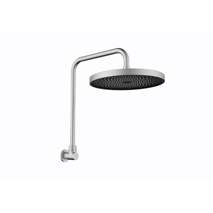 Linkware Gabe High Rise Shower Arm and Rose - Brushed Nickel