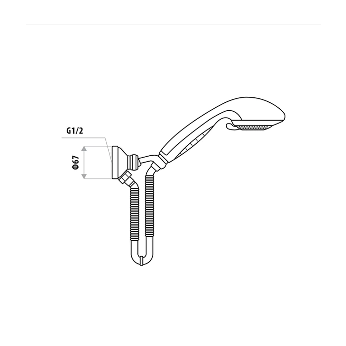 Linkware Elle Cobra Shower On Hook