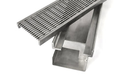 Grates2Go Threshold Channel Stainless Steel Silver