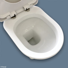 Fienza RAK Washington Front Lever Close-Coupled Toilet Suite, P-Trap