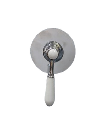 Samco Federation Shower Mixer - Chrome/White