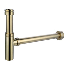 Aurora Adjustable Bottle P Trap - Brushed Brass