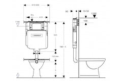 Geberit In-Wall Cistern (for Floor Mounted Pans)