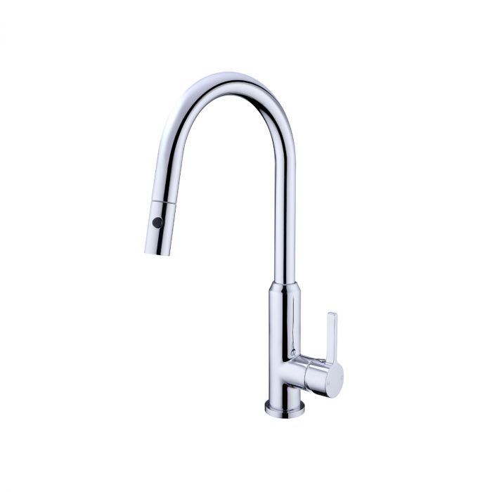 Nero Perl Pull Out Sink Mixer - Chrome