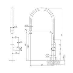 Phoenix Vido Sink Mixer Chrome, Matte Black, Brushed Nickel