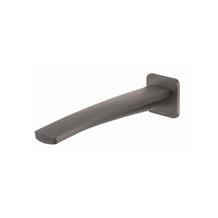 Phoenix Mekko Wall Basin Outlet 200mm Brushed Carbon