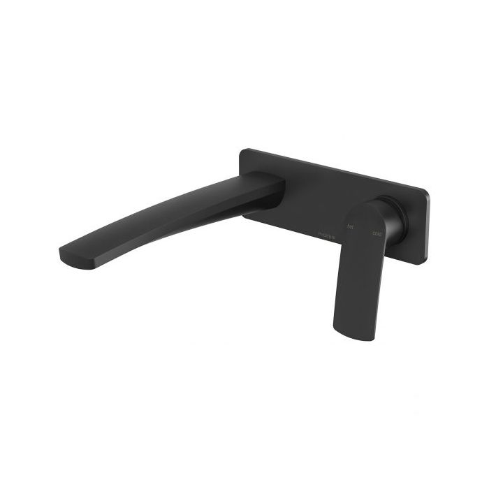 Phoenix Mekko Wall Basin / Bath Mixer 200mm Matte Black