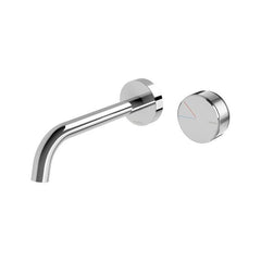 Phoenix Axia Wall Basin / Bath Curced Outlet MIxer Set 180mm Chrome