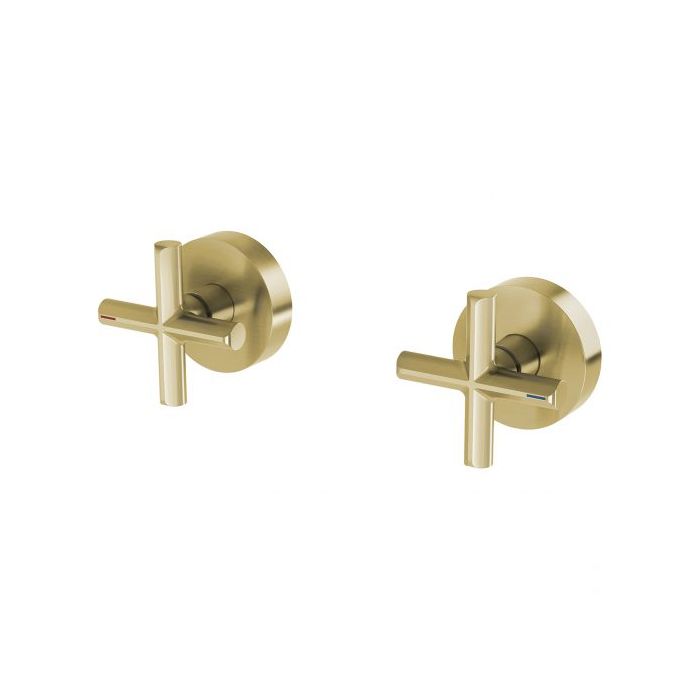 Phoenix Vivid Slimline Plus Wall Top Assemblies Brushed Gold