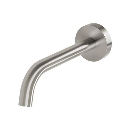 Phoenix Vivid Slimline Plus Wall Basin / Bath Outlet 180mm Brushed Nickel