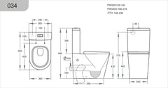 Alora Tornado Rimless Toilet Suite Dual Flush