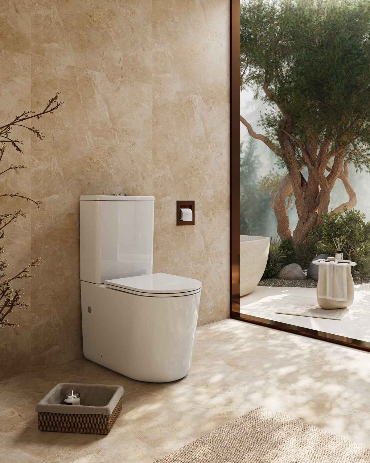Mira Tornado Rimless Toilet Suite Dual Flush