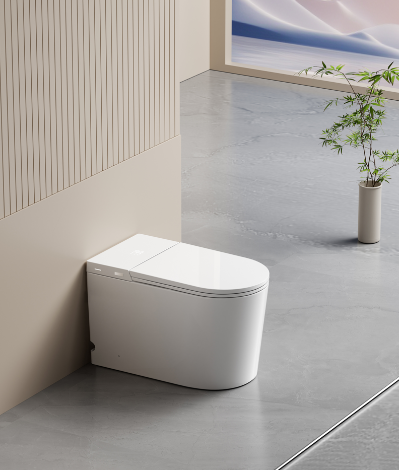 Byron Smart Toilet One-Piece Ceramic Instant Heating Tornado Flush – 7 ...