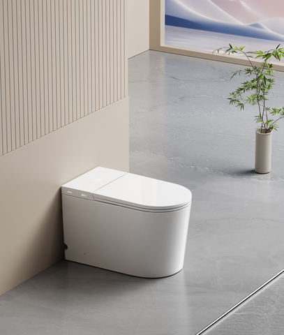 Byron Smart Toilet One-Piece Ceramic Instant Heating Tornado Flush – 7 ...