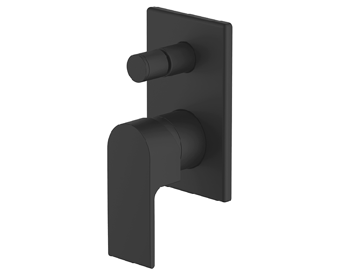 Gareth Ashton Park Avenue Shower Bath Wall Mixer W Divertor - Black