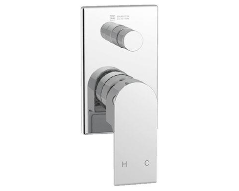 Abey Gareth Ashton Park Avenue Shower Bath Wall Mixer W Divertor - Gun Metal