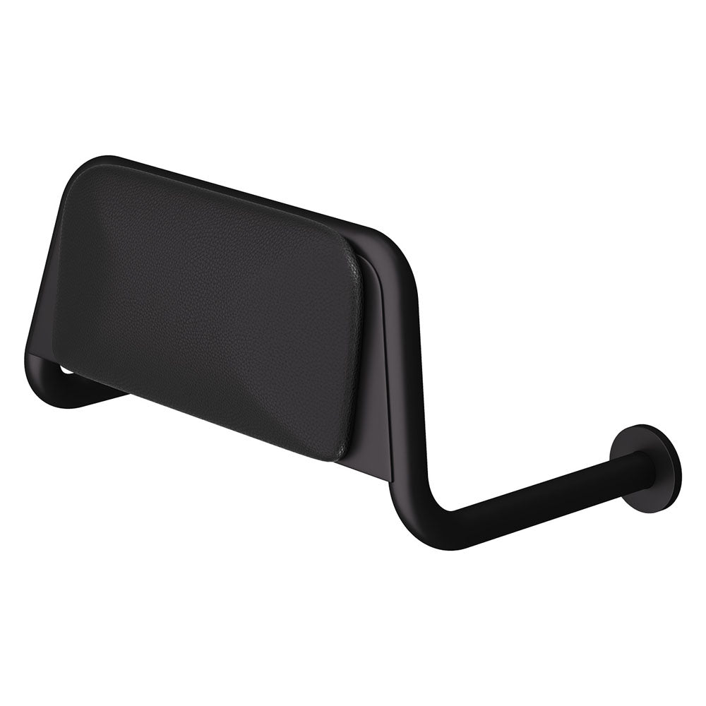 Fienza Toilet Back Rest, Matte Black