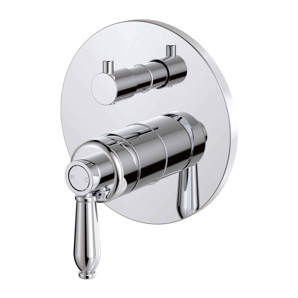 Eleanor Wall Diverter Mixer, Chrome / Chrome