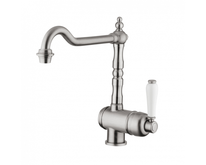 Abey Armando Vicario Provincial Single lever basin mixer - Brushed Nickel