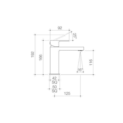 Dorf Epic Cool Start Basin Mixer