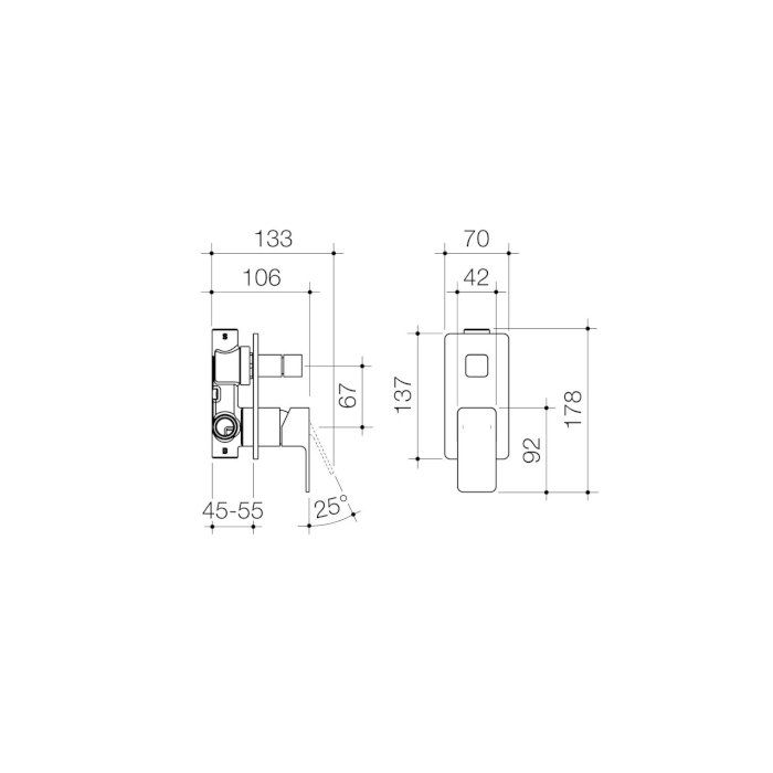 Dorf Epic Shower Mixer w/ Divertor