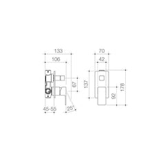 Dorf Epic Shower Mixer w/ Divertor