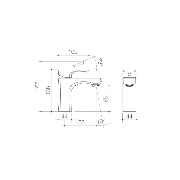 Dorf Napolean Basin Mixer