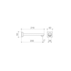 Caroma Quatro Wall Basin Outlet