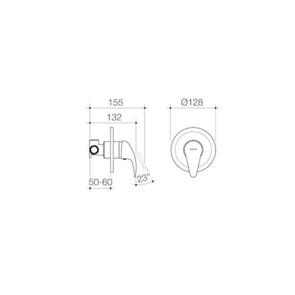 Caroma Acqua Shower Bath Mixer
