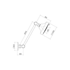 Caroma Series A Adjustable Wall Shower