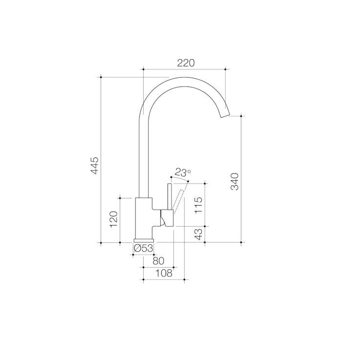 Caroma Titan 304 Stainless Steel Sink Mixer