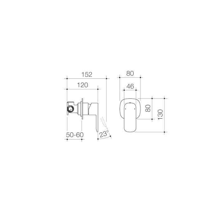 Caroma Contura Bath Shower Mixer Chrome