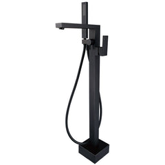 Jet Matte Black Floor Standing Mixer & Shower