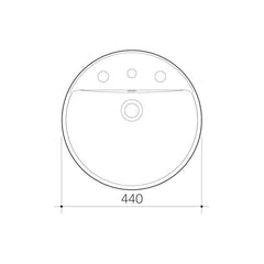 Caroma Orbis Inset Basin