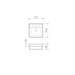 Caroma Carboni II Inset Basin