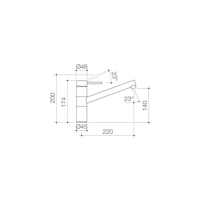Caroma Pin Lever Sink Mixer