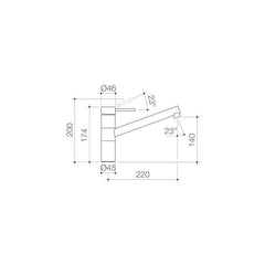 Caroma Pin Lever Sink Mixer